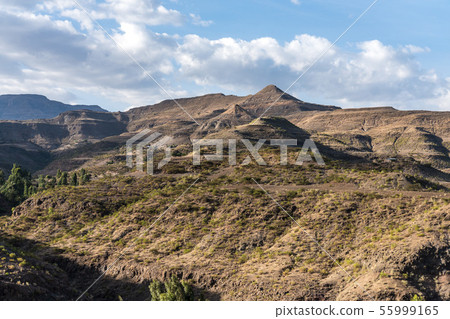 Landscape between Gheralta and Lalibela in Tigray, Landscape between Gheralta and Lalibela in Tigray, 55999165