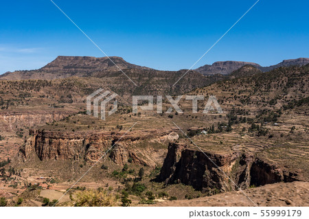 Landscape in Gheralta in Tigray, Northern 55999179