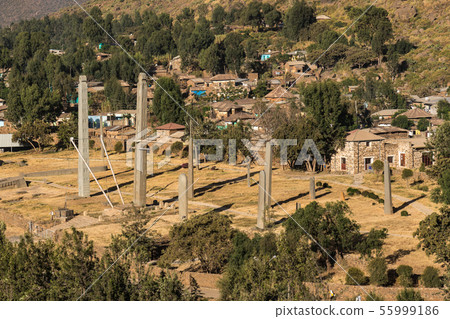 The Northern Stelae Park of Aksum, famous obelisks The Northern Stelae Park of Aksum, famous obelisks 55999186