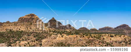 Landscape view of the Simien Mountains National 55999198