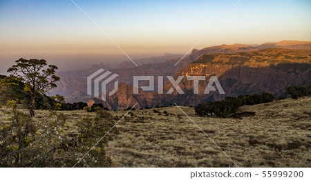 Landscape view of the Simien Mountains National Landscape view of the Simien Mountains National 55999200