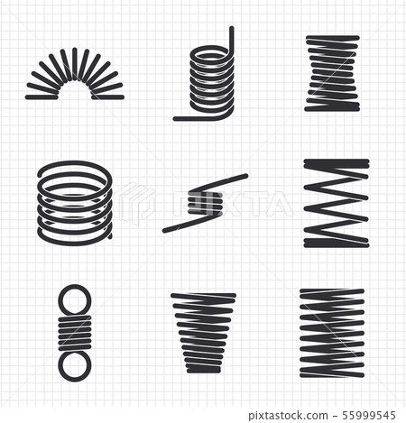 Steel wire flexible spiral coils spring Steel wire flexible spiral coils spring 55999545