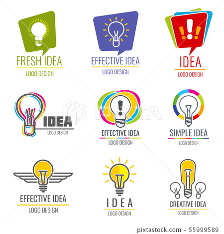 Creative idea vector business logo set 55999589