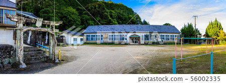 Nokomi Elementary School Asaura Branch Closed Historical Record Panorama (Kashima City, Saga Prefecture) 56002335