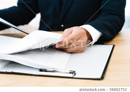 Documents and businessmen Documents and businessmen 56002752