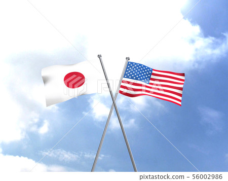 CG 3D例證3D設計世界國旗日本Hinomaru美國星條旗 CG 3D例證3D設計世界國旗日本Hinomaru美國星條旗 56002986