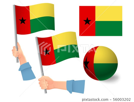 Guinea-Bissau flag in hand icon Guinea-Bissau flag in hand icon 56003202
