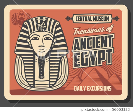 Tutankhamen mask, ancient Egypt pharaoh pyramids 56003323