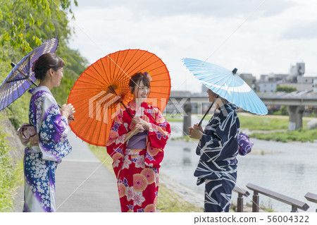 Kyoto Sightseeing Women's Travel Image 3 Yukata Kamogawa 56004322