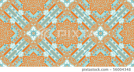 Seamless pattern based on ornament paisley Bandana Print. Vector ornament paisley Bandana Print Seamless pattern based on ornament paisley Bandana Print. Vector ornament paisley Bandana Print 56004348