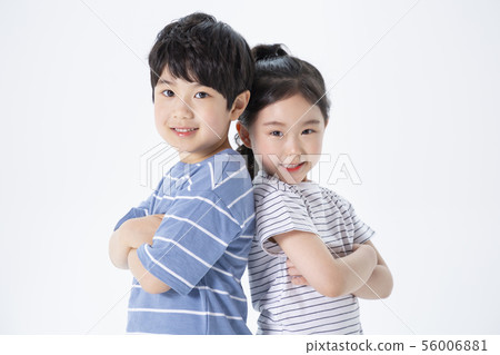 Smiling Children Concept, happy child enjoy summer time on white background 001 Smiling Children Concept, happy child enjoy summer time on white background 001 56006881