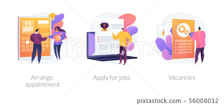 Job Application Vector Concept Metaphors Stock Illustration 56008012 Pixta