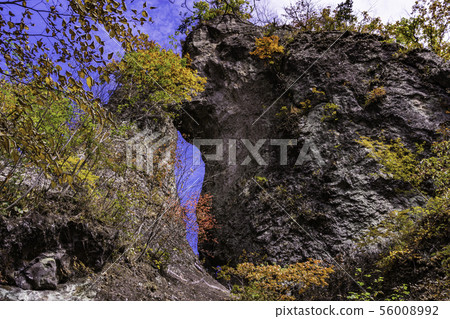 (Gunma Prefecture) Mt. Myogi / Climbing Route 2nd Ishimon Autumn leaves (Gunma Prefecture) Mt. Myogi / Climbing Route 2nd Ishimon Autumn leaves 56008992