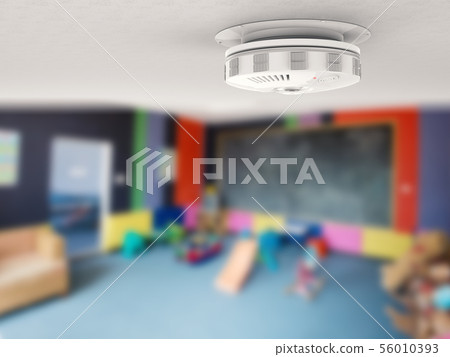 smoke detector on ceiling 56010393