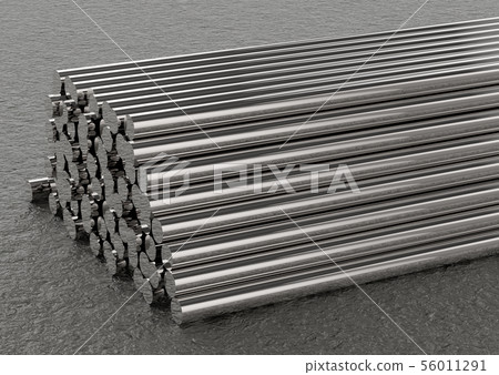 heap of pipes 56011291