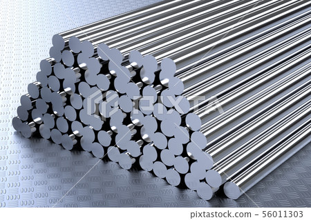 heap of pipes 56011303