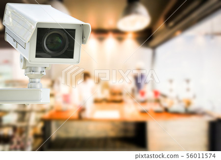 cctv camera or security camera on retail shop