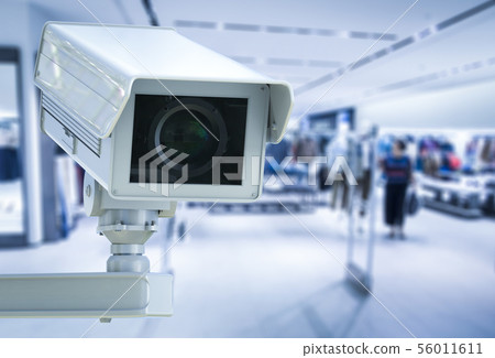 cctv camera or security camera on retail shop