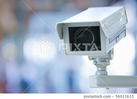 cctv camera or security camera on retail shop