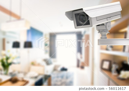 cctv camera or security camera on living room cctv camera or security camera on living room 56011617