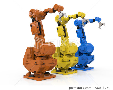 three robotic arms 56011730