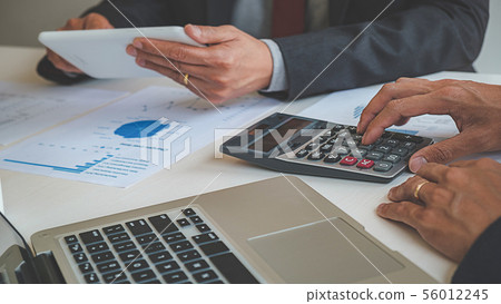 Administrator business man financial inspector and 56012245
