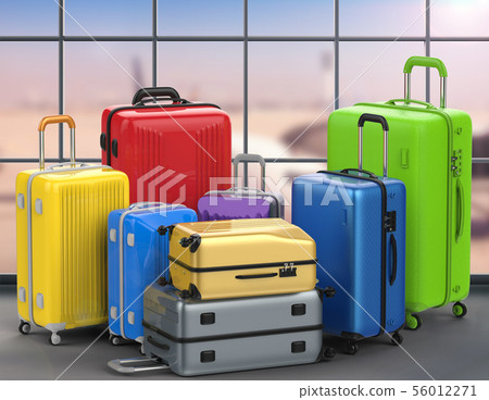 hard case colorful luggages with airport 56012271