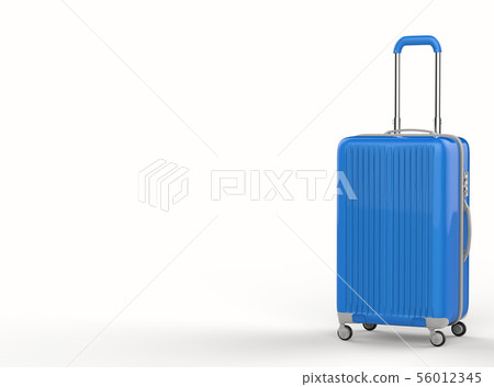 blue hard case luggage