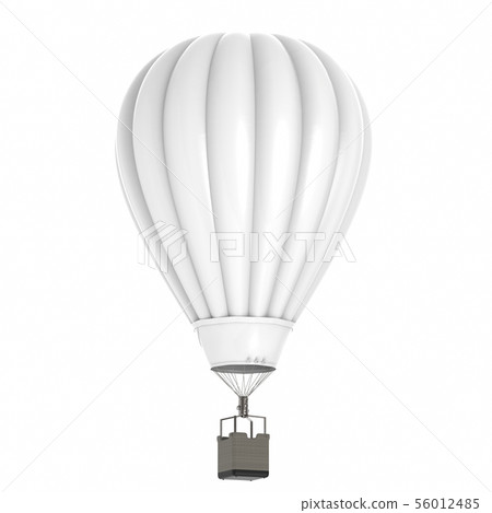 hot air balloon isolated on white 56012485