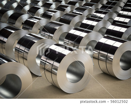 roll of steel sheets in factory 56012502