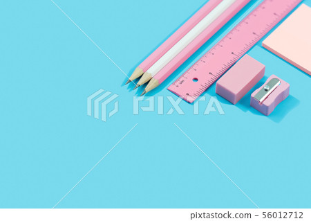 Stationary concept Flat Lay.  Stationary about 56012712