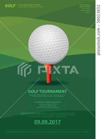 Poster Golf Championship Vector Illustration Poster Golf Championship Vector Illustration 56013652