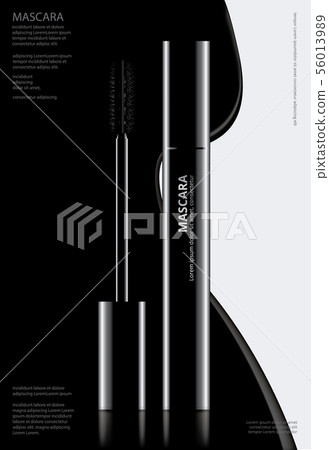 Poster Cosmetic Mascara with Packaging Vector Poster Cosmetic Mascara with Packaging Vector 56013989