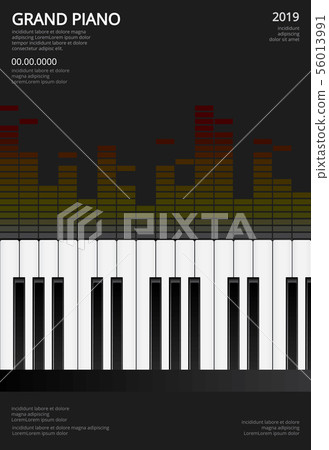 Music Grand Piano Poster Background Template 56013991