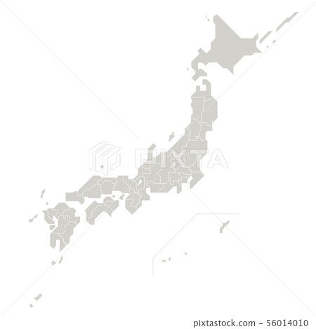 日本地圖空白地圖北部地區(依都道府縣)(eps 按都道府縣分層) 日本地圖空白地圖北部地區(依都道府縣)(eps 按都道府縣分層) 56014010