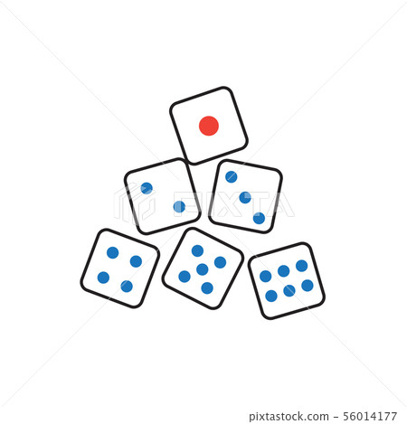 Dice icon graphic design template vector Dice icon graphic design template vector 56014177