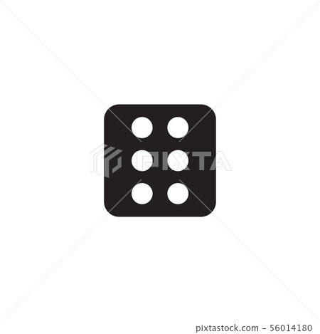 Dice icon graphic design template vector 56014180