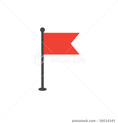 Simple flat flag icon graphic design template Simple flat flag icon graphic design template 56014345