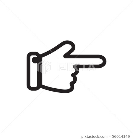 Pointing hand gesture icon graphic design template Pointing hand gesture icon graphic design template 56014349