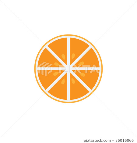 Orange fruit clip art graphic design template 56016066