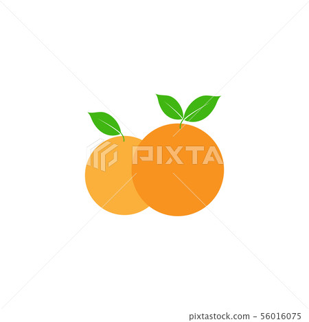 Orange fruit clip art graphic design template 56016075