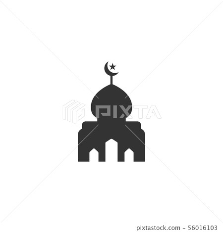Mosque silhouette graphic design template vector Mosque silhouette graphic design template vector 56016103