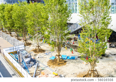 Construction site of condominium / building 56016508