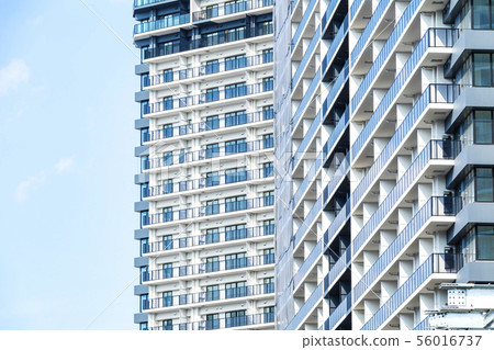 Tower apartment and blue sky Tower apartment and blue sky 56016737