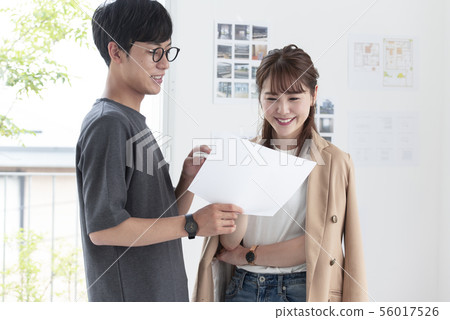 Working woman business scene Working woman business scene 56017526