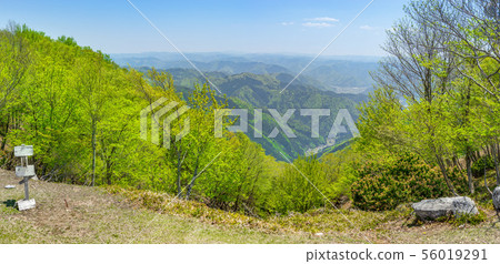 Scenery of the summit of Chobagatake, famous mountain in Tamba (Kyotamba-cho, Funai-gun, Kyoto) Scenery of the summit of Chobagatake, famous mountain in Tamba (Kyotamba-cho, Funai-gun, Kyoto) 56019291