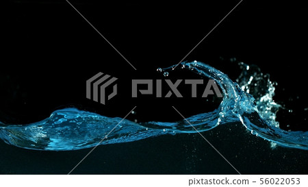 Abstract splashing water wave 56022053