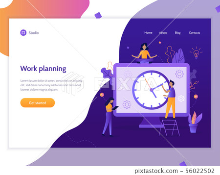 Work planning web banner 56022502