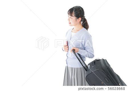 一位年輕的女士出國 一位年輕的女士出國 56028668