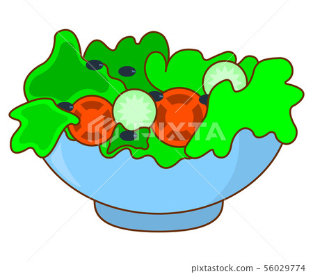 Green Bowl Icon on white Background. Concept Food 56029774